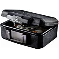 Master Lock L1200 Caja Fuerte Portatil Ignifuga con Llave Small Adecuada para Documentos- Dispositivos Electrónicos…